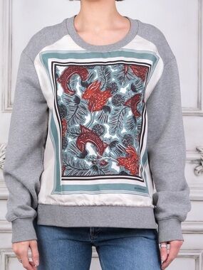 Burberry silk print sweatshirt